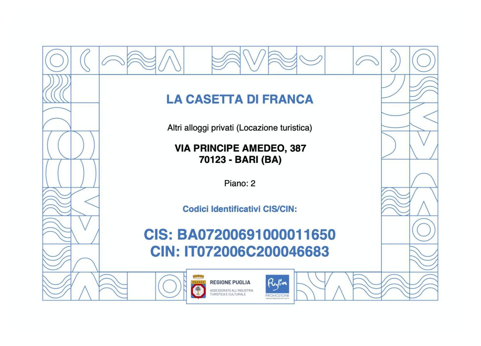 La Casetta Di Franca บารี ภายนอก รูปภาพ
